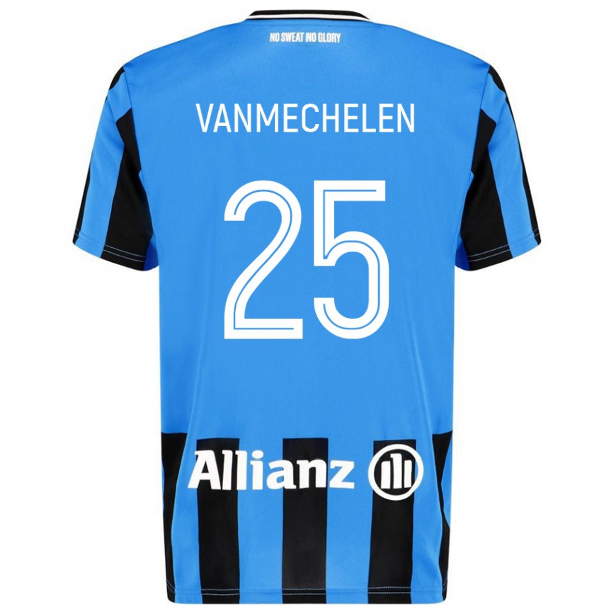 Vaikiškas Davinia Vanmechelen #25 Dangaus Mėlyna Juoda Namų Marškinėliai 2024/25 T-Shirt