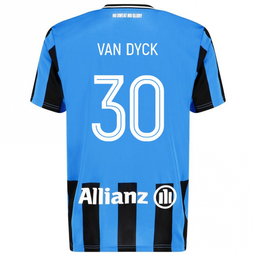 Vaikiškas Nell Van Dyck #30 Dangaus Mėlyna Juoda Namų Marškinėliai 2024/25 T-Shirt