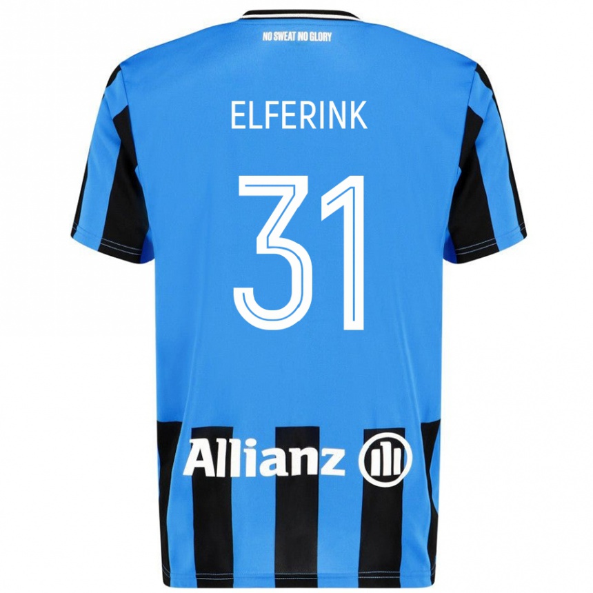 Vaikiškas Marie Elferink #31 Dangaus Mėlyna Juoda Namų Marškinėliai 2024/25 T-Shirt