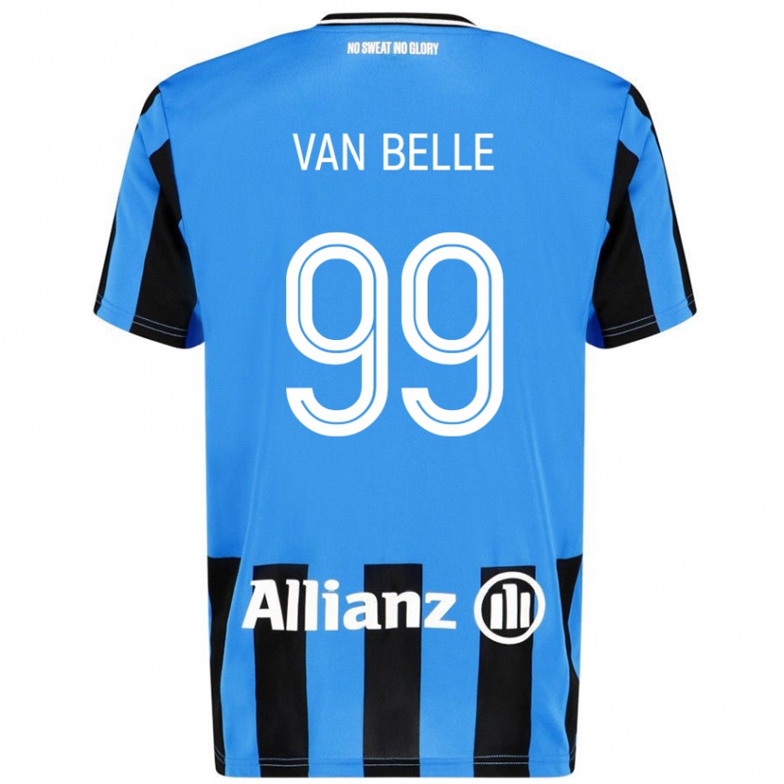 Vaikiškas Lyndsey Van Belle #99 Dangaus Mėlyna Juoda Namų Marškinėliai 2024/25 T-Shirt