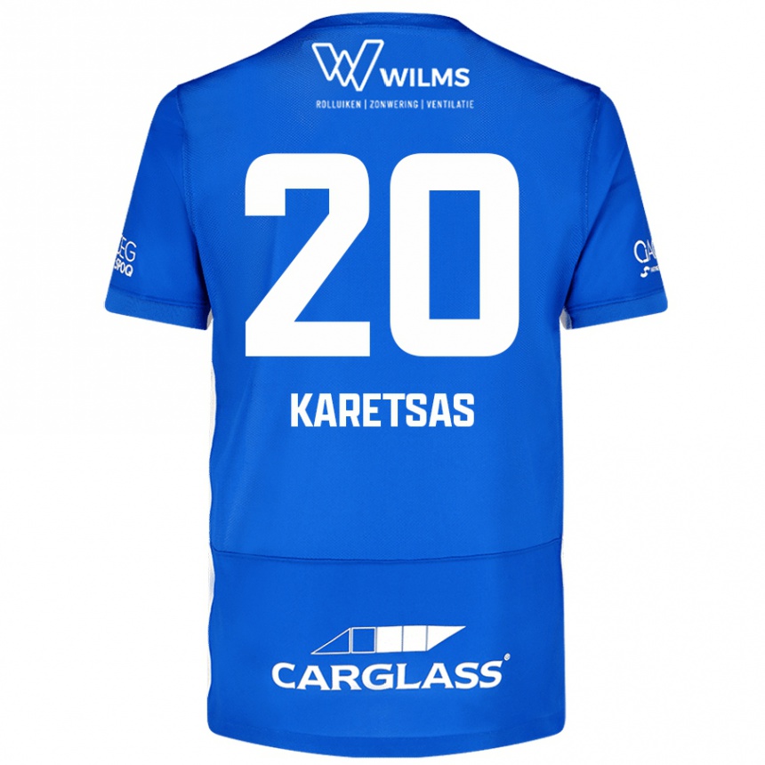 Vaikiškas Konstantinos Karetsas #20 Mėlyna Namų Marškinėliai 2024/25 T-Shirt