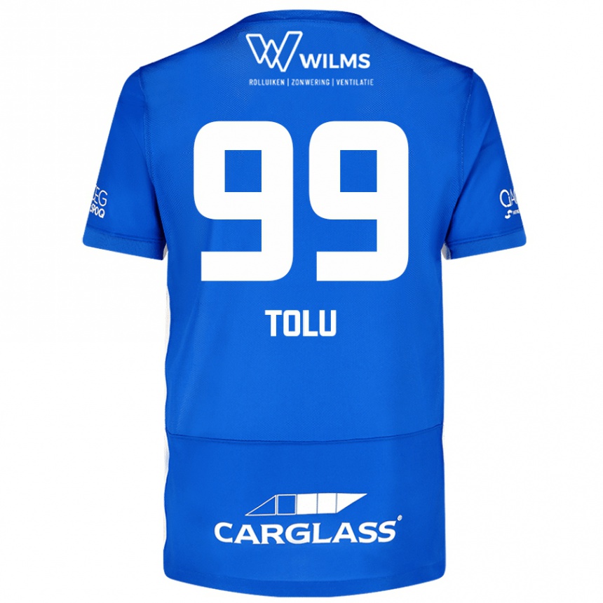 Vaikiškas Tolu Arokodare #99 Mėlyna Namų Marškinėliai 2024/25 T-Shirt