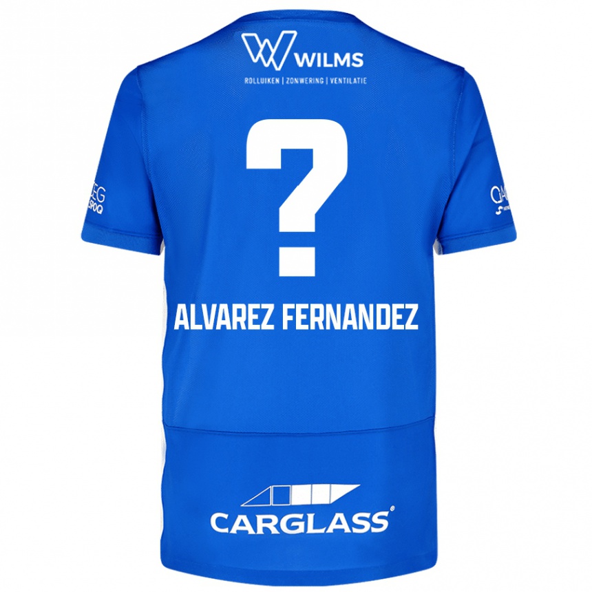 Vaikiškas Loïc Alvarez Fernandez #0 Mėlyna Namų Marškinėliai 2024/25 T-Shirt