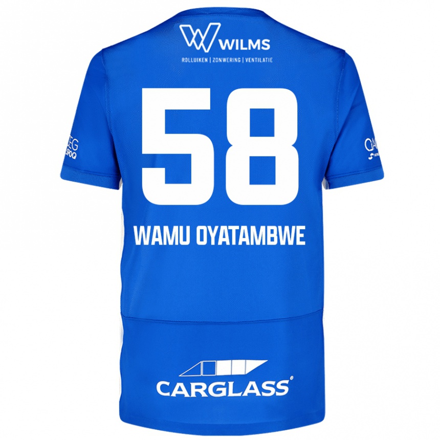 Vaikiškas Matthias Wamu Oyatambwe #58 Mėlyna Namų Marškinėliai 2024/25 T-Shirt