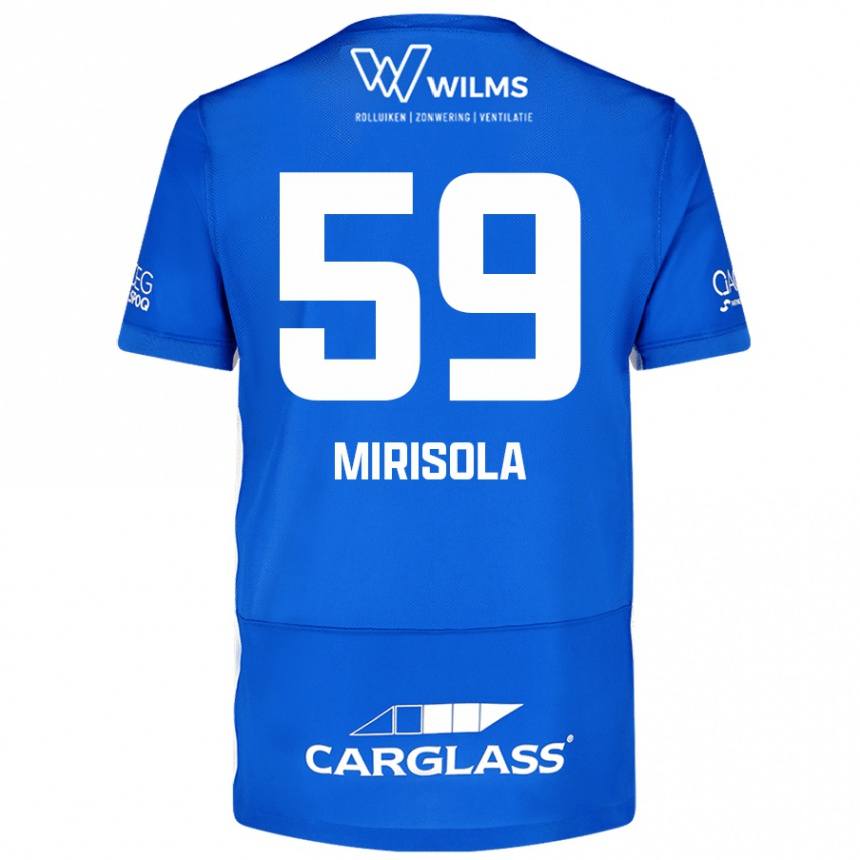 Vaikiškas Robin Mirisola #59 Mėlyna Namų Marškinėliai 2024/25 T-Shirt