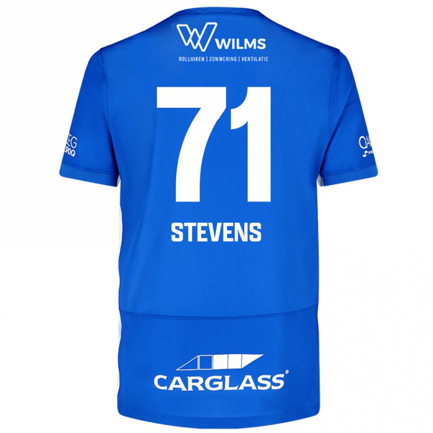 Vaikiškas Brent Stevens #71 Mėlyna Namų Marškinėliai 2024/25 T-Shirt