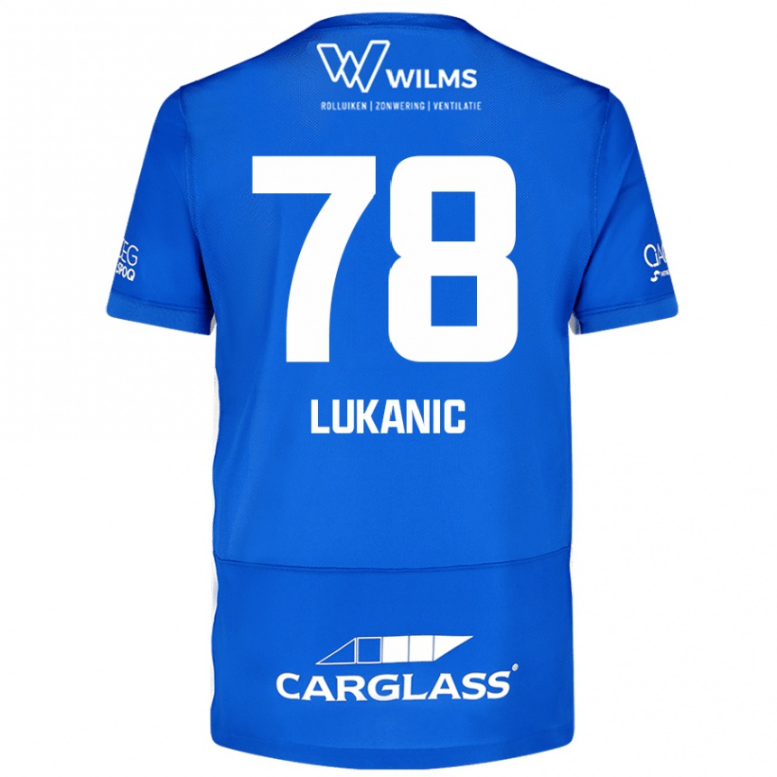 Vaikiškas Luka Lukanic #78 Mėlyna Namų Marškinėliai 2024/25 T-Shirt