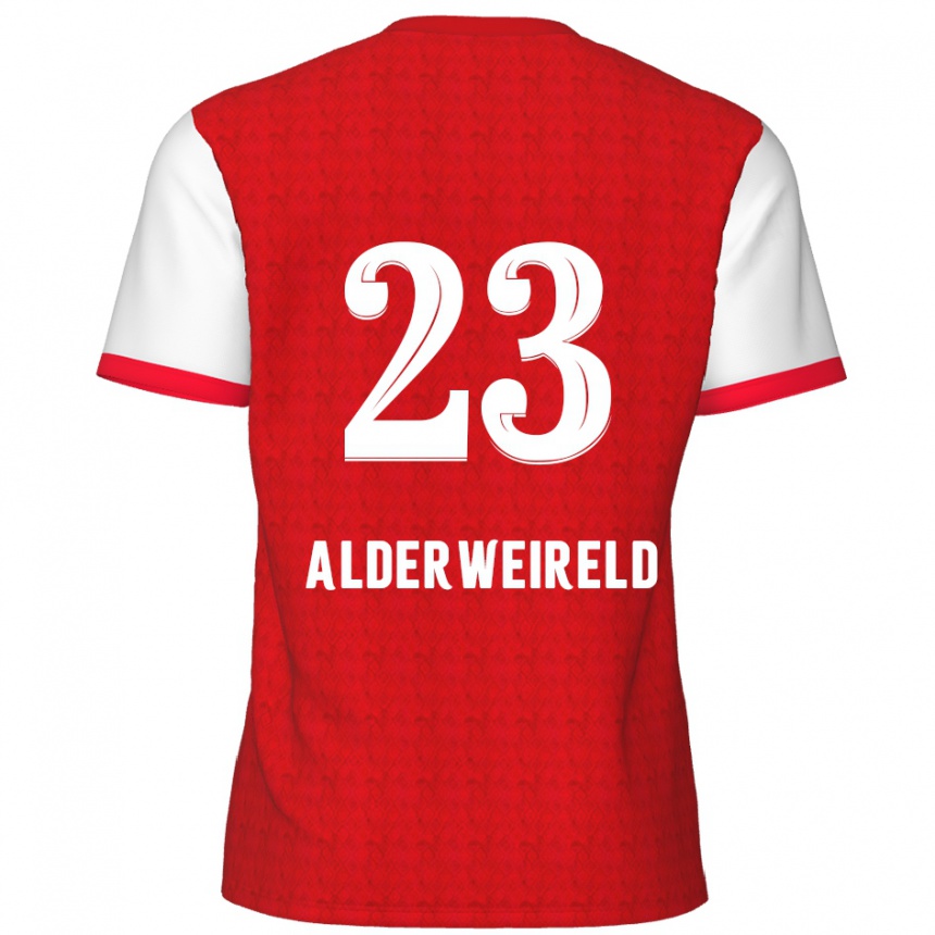 Vaikiškas Toby Alderweireld #23 Raudona Balta Namų Marškinėliai 2024/25 T-Shirt