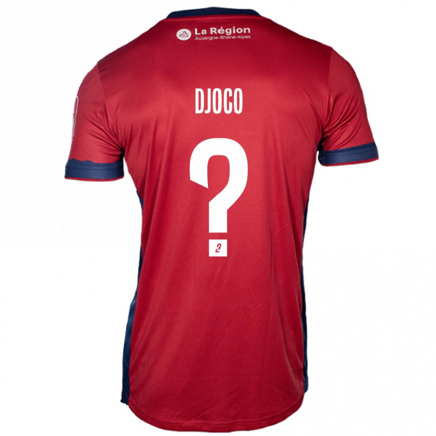 Vaikiškas Ouparine Djoco #0 Šviesiai Bordo Namų Marškinėliai 2024/25 T-Shirt