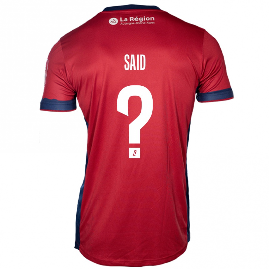 Vaikiškas Amine Saïd #0 Šviesiai Bordo Namų Marškinėliai 2024/25 T-Shirt