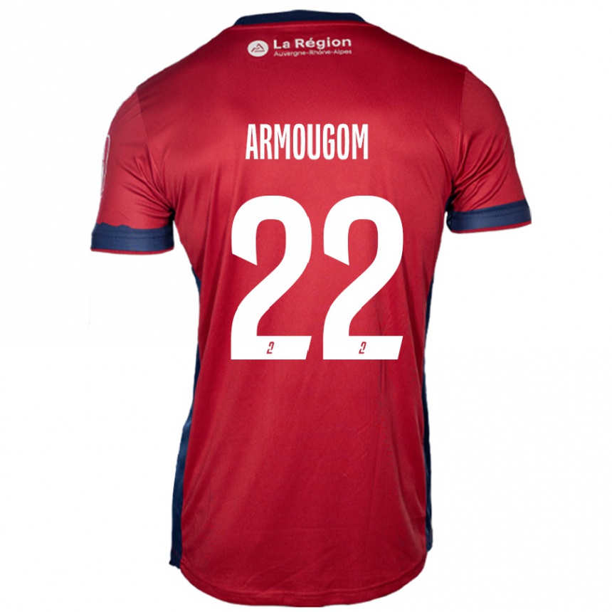 Vaikiškas Yoël Armougom #22 Šviesiai Bordo Namų Marškinėliai 2024/25 T-Shirt