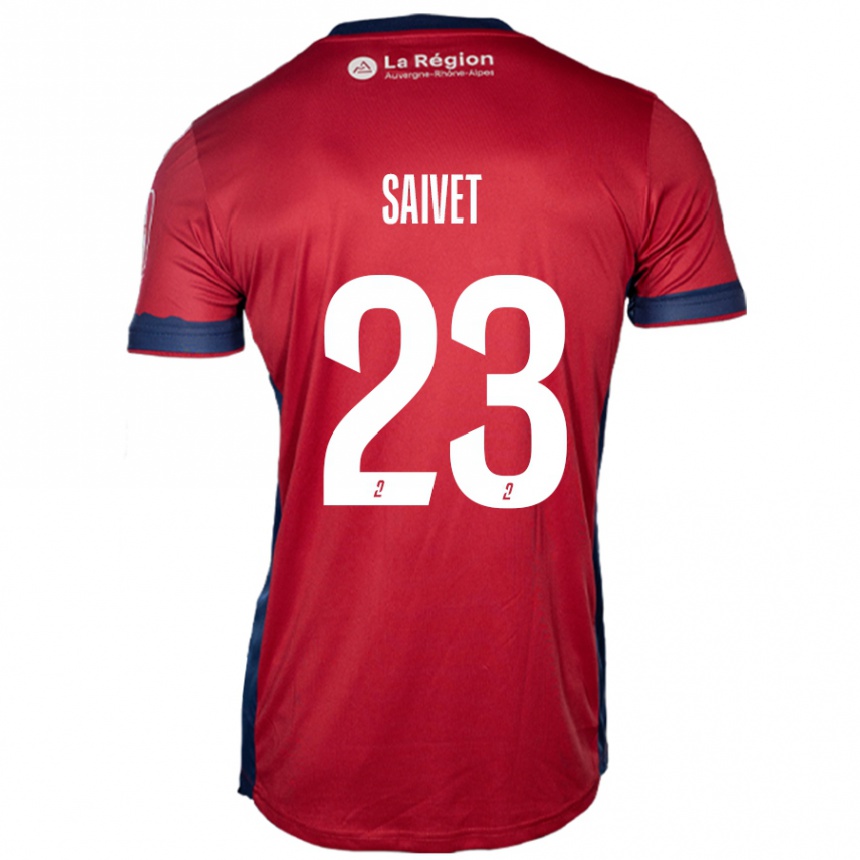 Vaikiškas Henri Saivet #23 Šviesiai Bordo Namų Marškinėliai 2024/25 T-Shirt