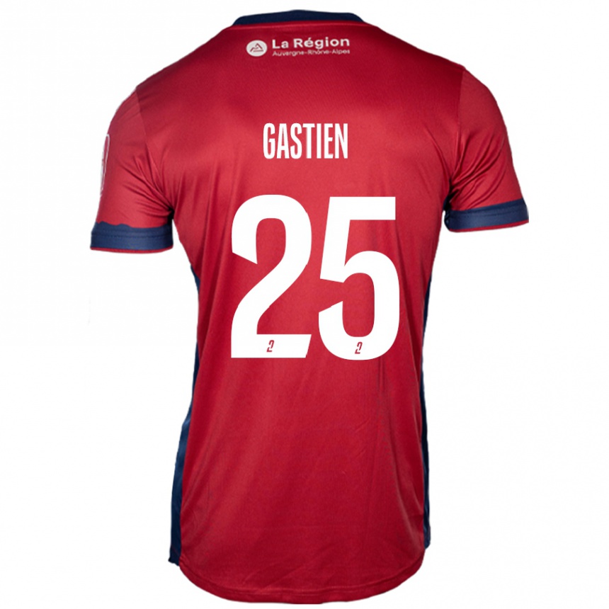 Vaikiškas Johan Gastien #25 Šviesiai Bordo Namų Marškinėliai 2024/25 T-Shirt