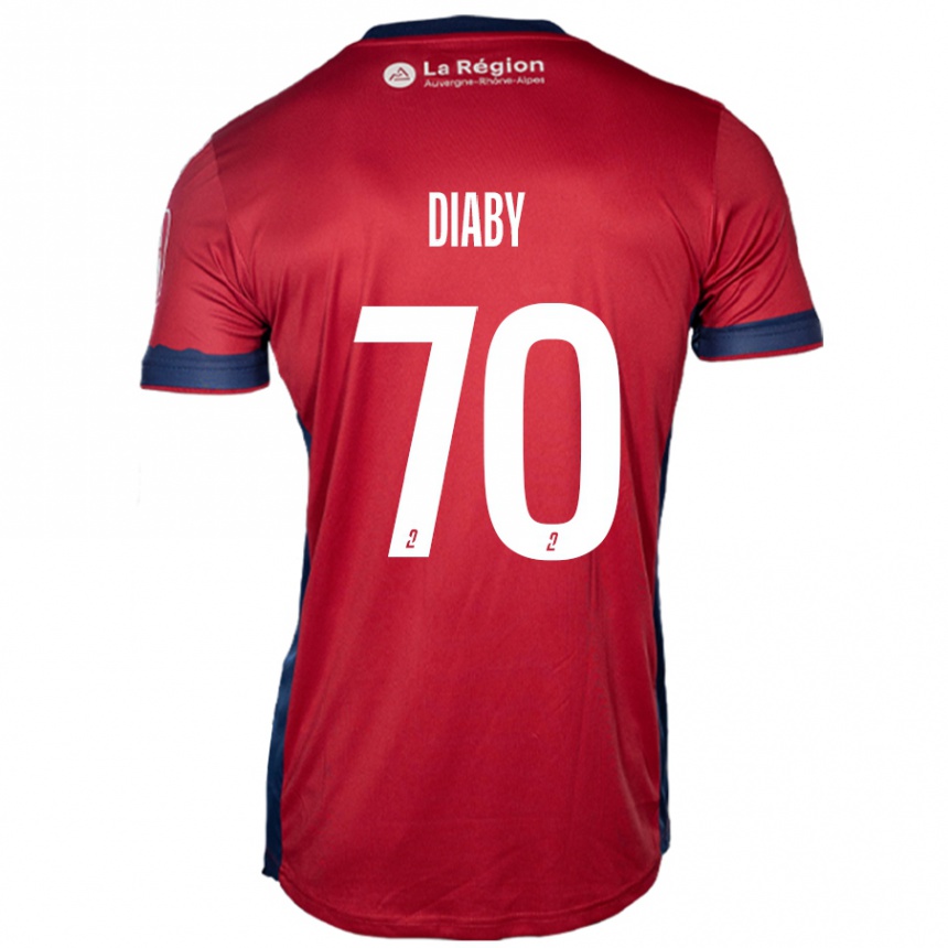 Vaikiškas Yadaly Diaby #70 Šviesiai Bordo Namų Marškinėliai 2024/25 T-Shirt