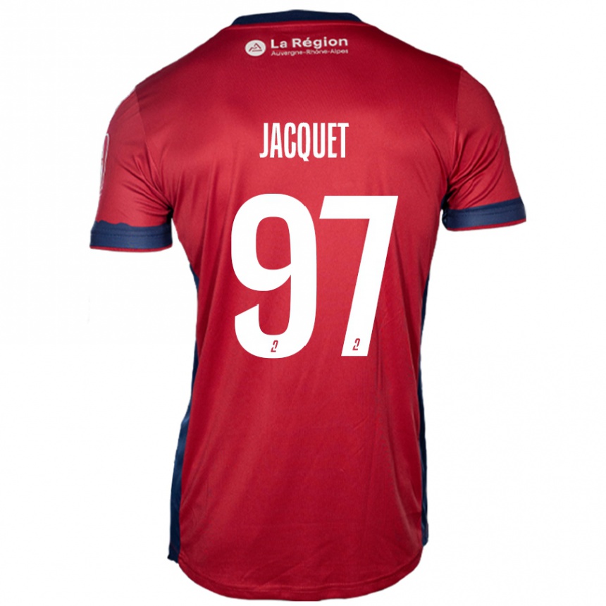 Vaikiškas Jérémy Jacquet #97 Šviesiai Bordo Namų Marškinėliai 2024/25 T-Shirt