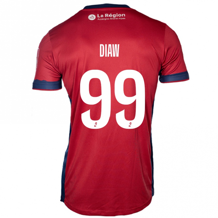 Vaikiškas Mory Diaw #99 Šviesiai Bordo Namų Marškinėliai 2024/25 T-Shirt