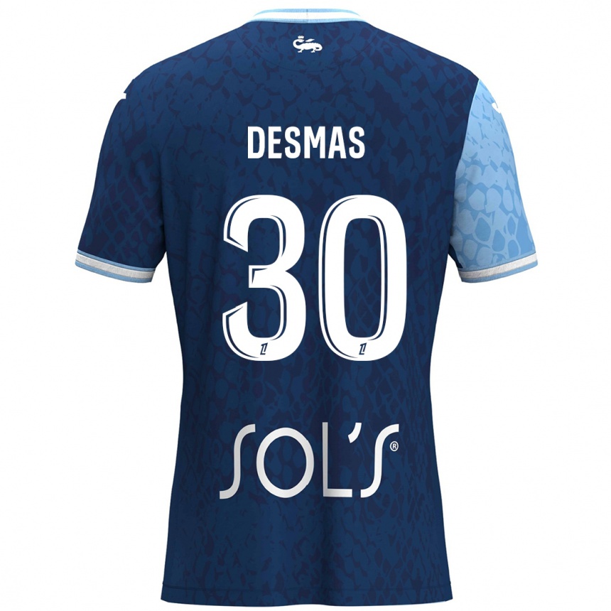 Vaikiškas Arthur Desmas #30 Dangaus Mėlyna Tamsiai Mėlyna Namų Marškinėliai 2024/25 T-Shirt