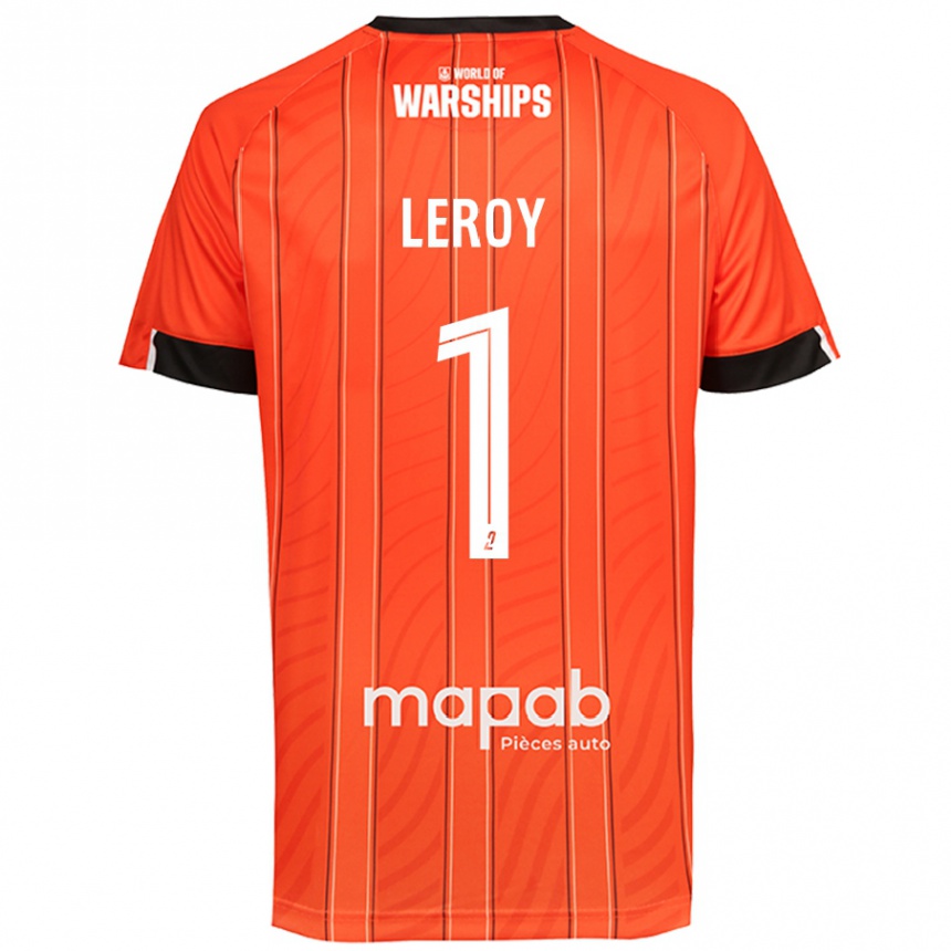 Vaikiškas Benjamin Leroy #1 Oranžinė Namų Marškinėliai 2024/25 T-Shirt