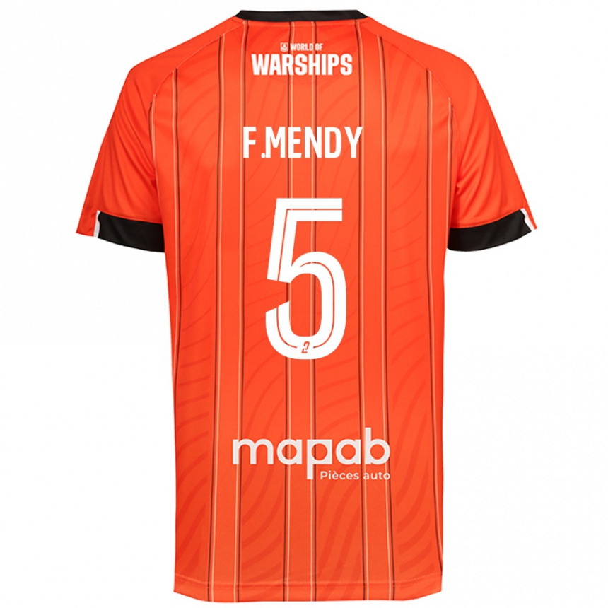 Vaikiškas Formose Mendy #5 Oranžinė Namų Marškinėliai 2024/25 T-Shirt