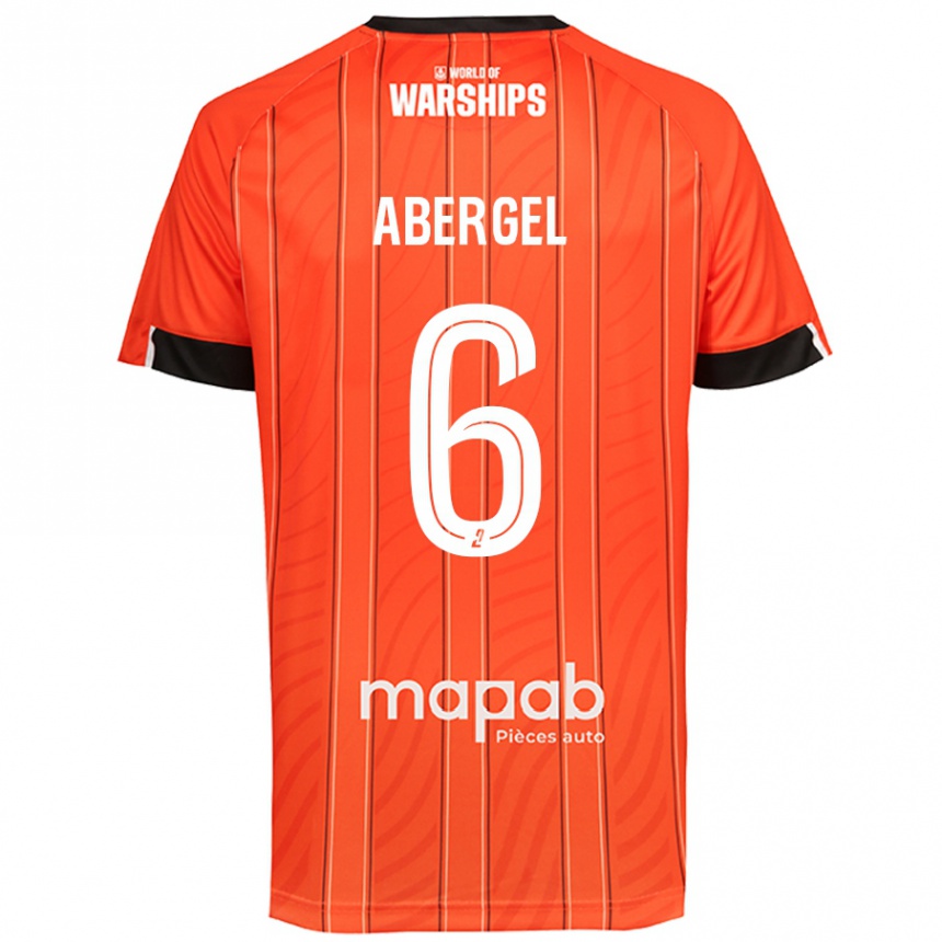 Vaikiškas Laurent Abergel #6 Oranžinė Namų Marškinėliai 2024/25 T-Shirt