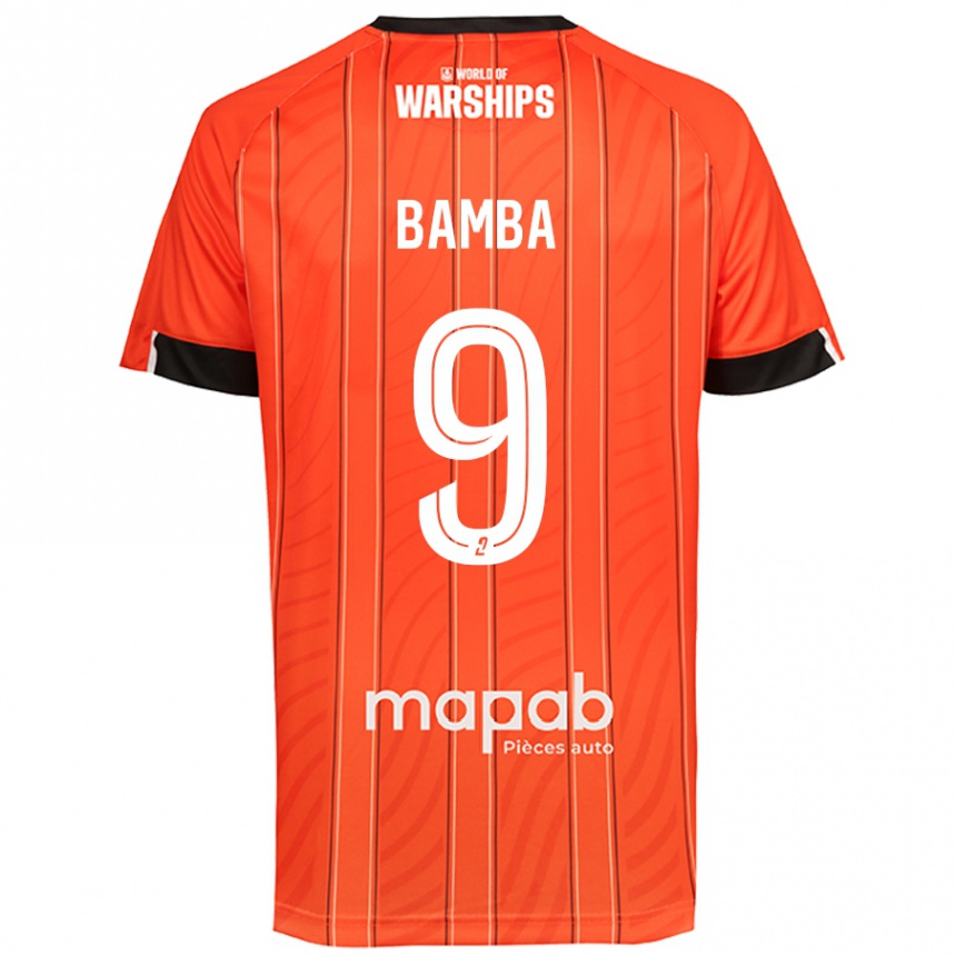 Vaikiškas Mohamed Bamba #9 Oranžinė Namų Marškinėliai 2024/25 T-Shirt