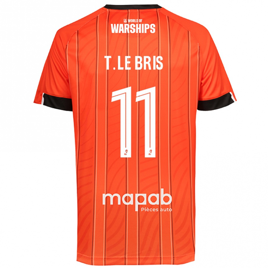 Vaikiškas Théo Le Bris #11 Oranžinė Namų Marškinėliai 2024/25 T-Shirt