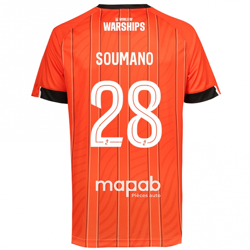 Vaikiškas Sambou Soumano #28 Oranžinė Namų Marškinėliai 2024/25 T-Shirt