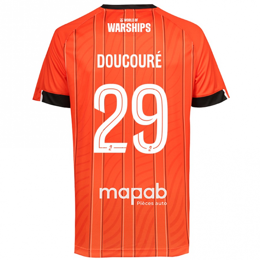 Vaikiškas Siriné Doucouré #29 Oranžinė Namų Marškinėliai 2024/25 T-Shirt