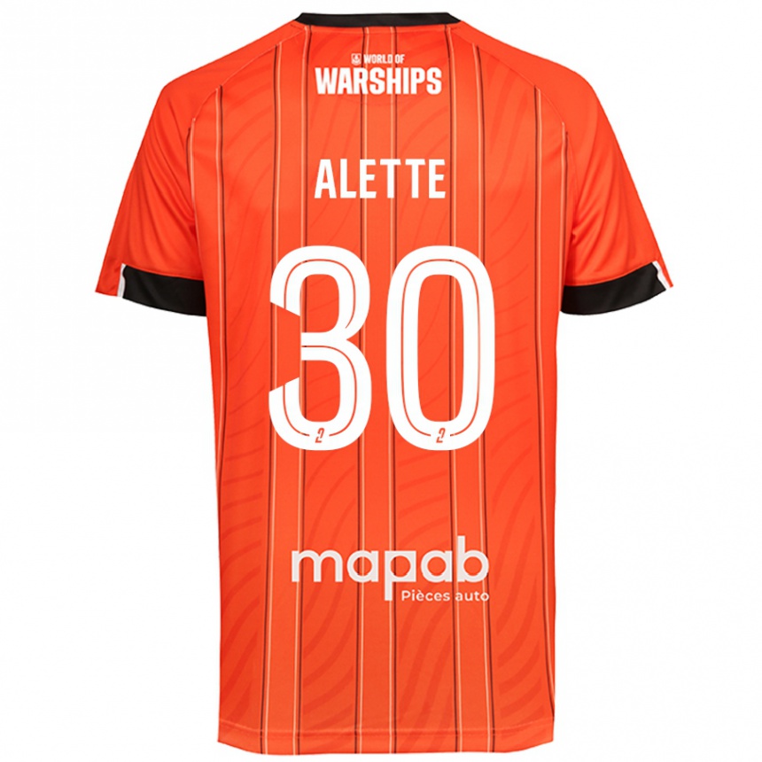 Vaikiškas Gaël Alette #30 Oranžinė Namų Marškinėliai 2024/25 T-Shirt