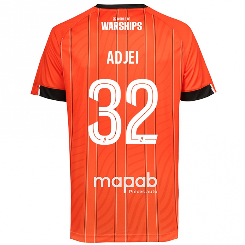 Vaikiškas Nathaniel Adjei #32 Oranžinė Namų Marškinėliai 2024/25 T-Shirt