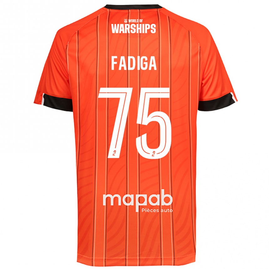 Vaikiškas Bandiougou Fadiga #75 Oranžinė Namų Marškinėliai 2024/25 T-Shirt