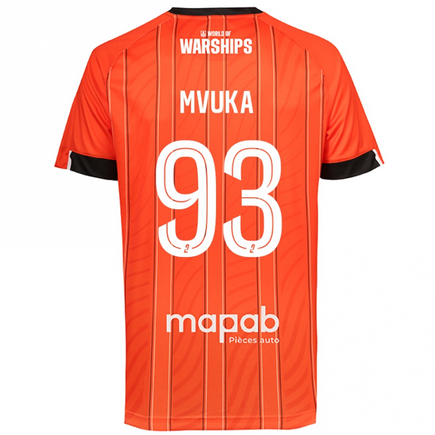 Vaikiškas Joel Mvuka #93 Oranžinė Namų Marškinėliai 2024/25 T-Shirt