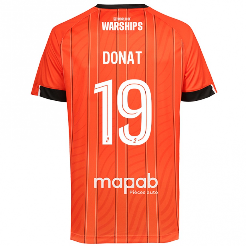 Vaikiškas Noa Donat #19 Oranžinė Namų Marškinėliai 2024/25 T-Shirt