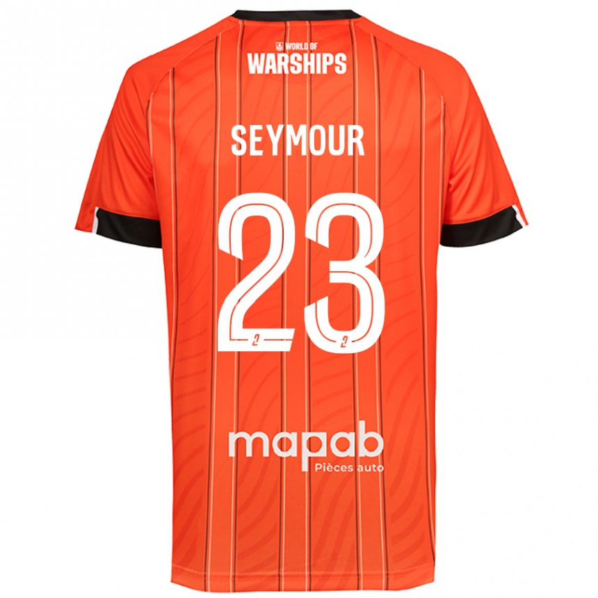 Vaikiškas Brice Seymour #23 Oranžinė Namų Marškinėliai 2024/25 T-Shirt