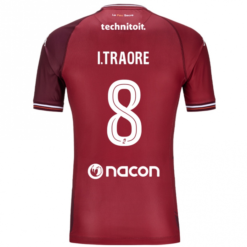 Vaikiškas Ismaël Traoré #8 Raudona Granata Namų Marškinėliai 2024/25 T-Shirt