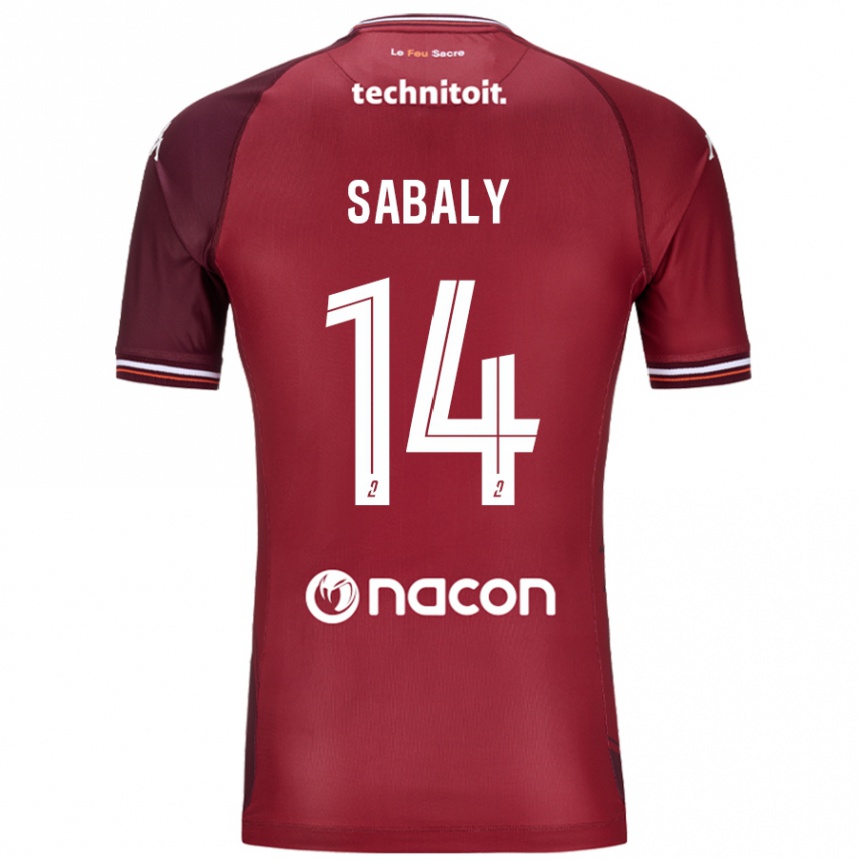 Vaikiškas Cheikh Sabaly #14 Raudona Granata Namų Marškinėliai 2024/25 T-Shirt