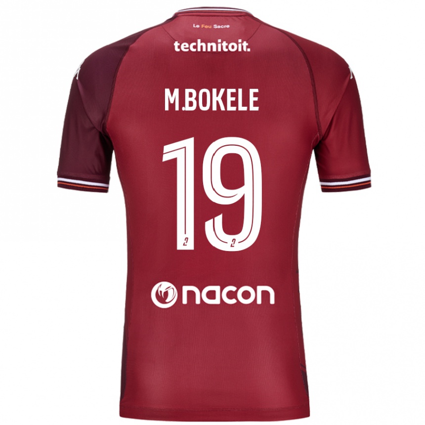 Vaikiškas Morgan Bokele #19 Raudona Granata Namų Marškinėliai 2024/25 T-Shirt