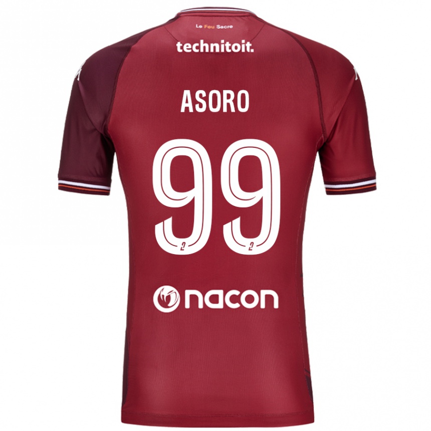 Vaikiškas Joel Asoro #99 Raudona Granata Namų Marškinėliai 2024/25 T-Shirt