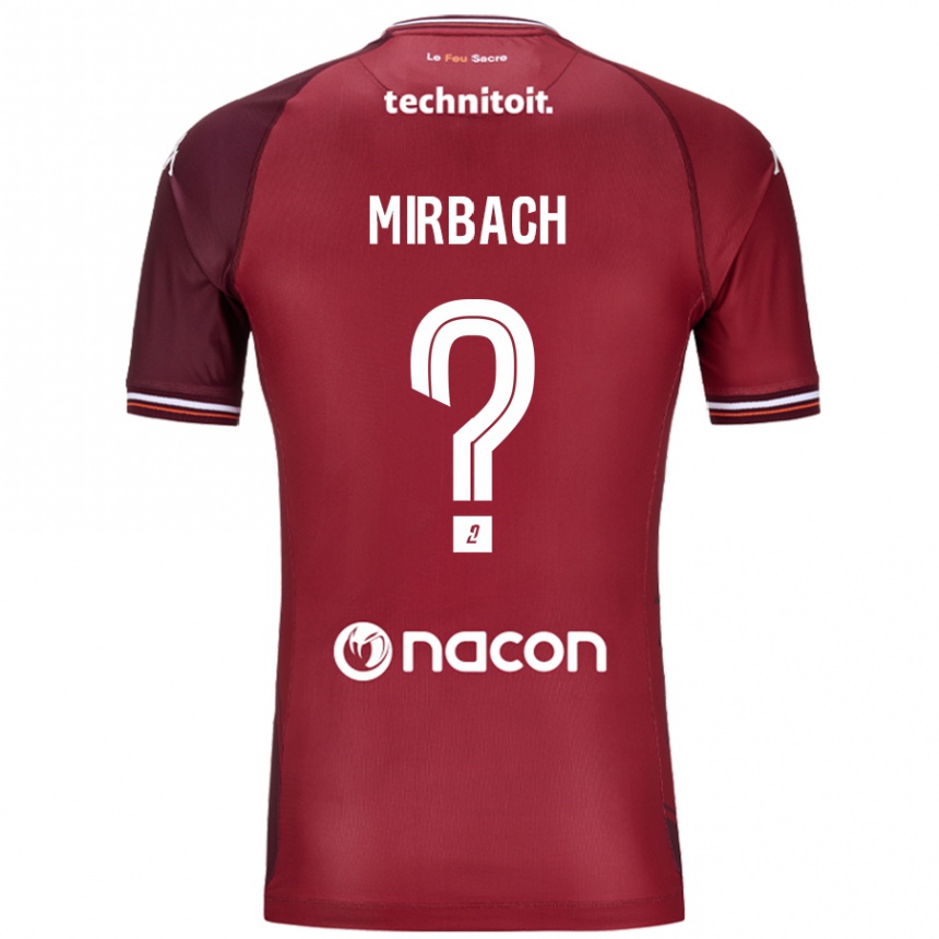 Vaikiškas Alexis Mirbach #0 Raudona Granata Namų Marškinėliai 2024/25 T-Shirt