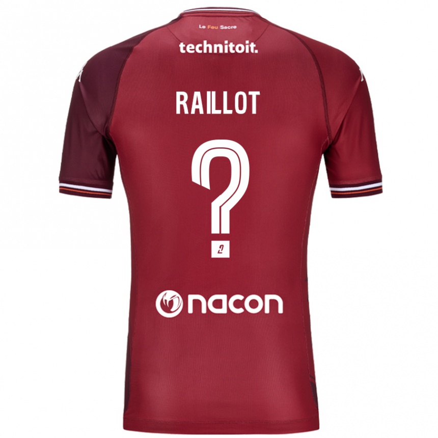 Vaikiškas Lilian Raillot #0 Raudona Granata Namų Marškinėliai 2024/25 T-Shirt