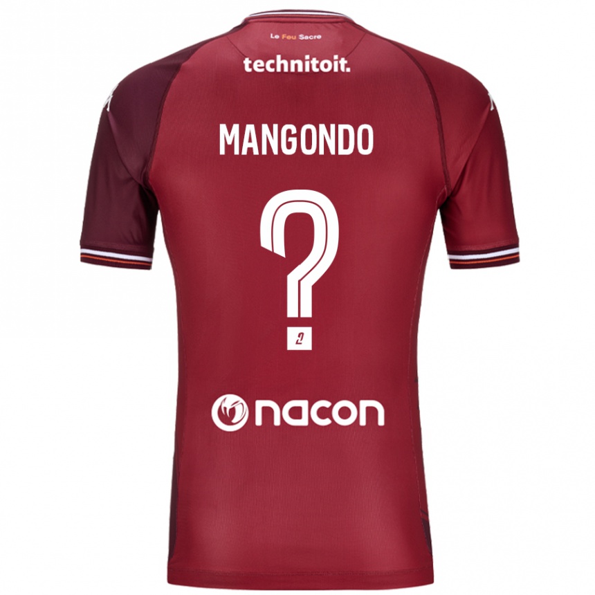 Vaikiškas Joseph Mangondo #0 Raudona Granata Namų Marškinėliai 2024/25 T-Shirt