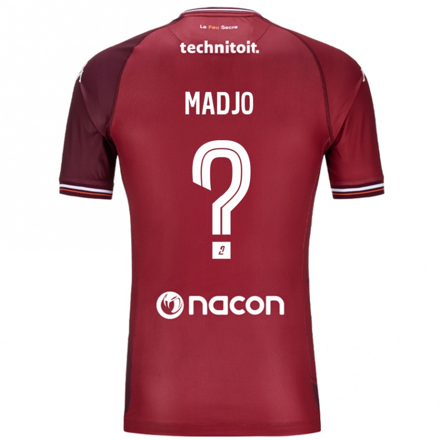 Vaikiškas Brian Madjo #0 Raudona Granata Namų Marškinėliai 2024/25 T-Shirt