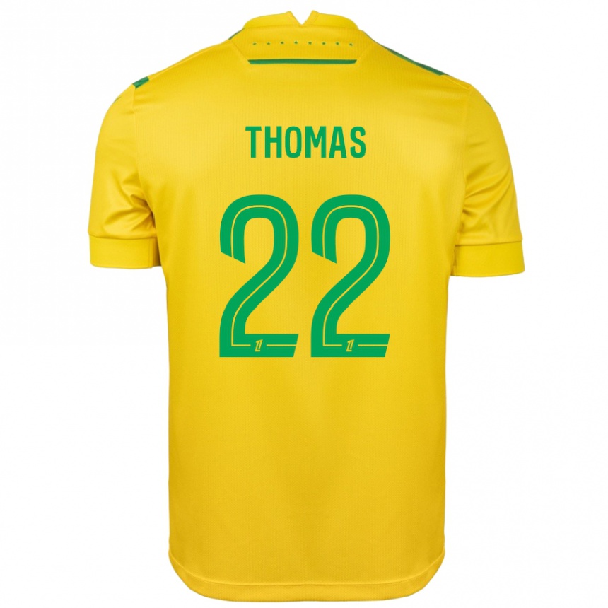 Vaikiškas Sorba Thomas #22 Geltona Žalia Namų Marškinėliai 2024/25 T-Shirt