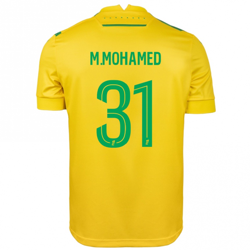 Vaikiškas Mostafa Mohamed #31 Geltona Žalia Namų Marškinėliai 2024/25 T-Shirt