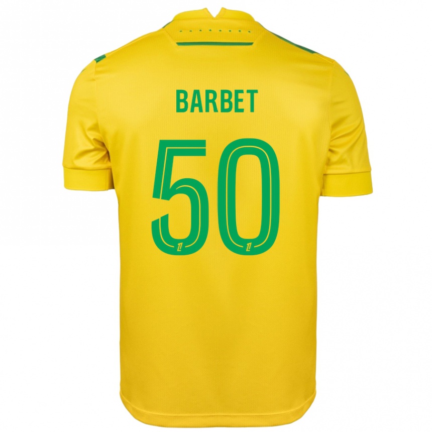 Vaikiškas Hugo Barbet #50 Geltona Žalia Namų Marškinėliai 2024/25 T-Shirt