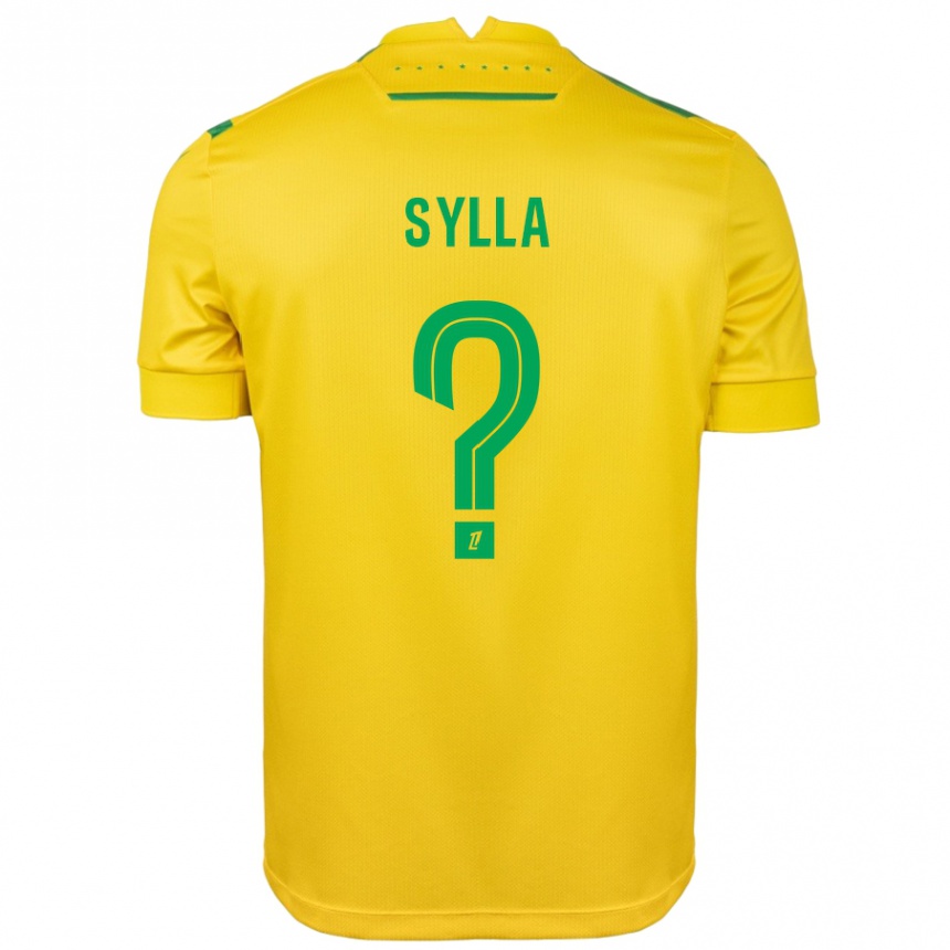 Vaikiškas Karamoko Sylla #0 Geltona Žalia Namų Marškinėliai 2024/25 T-Shirt