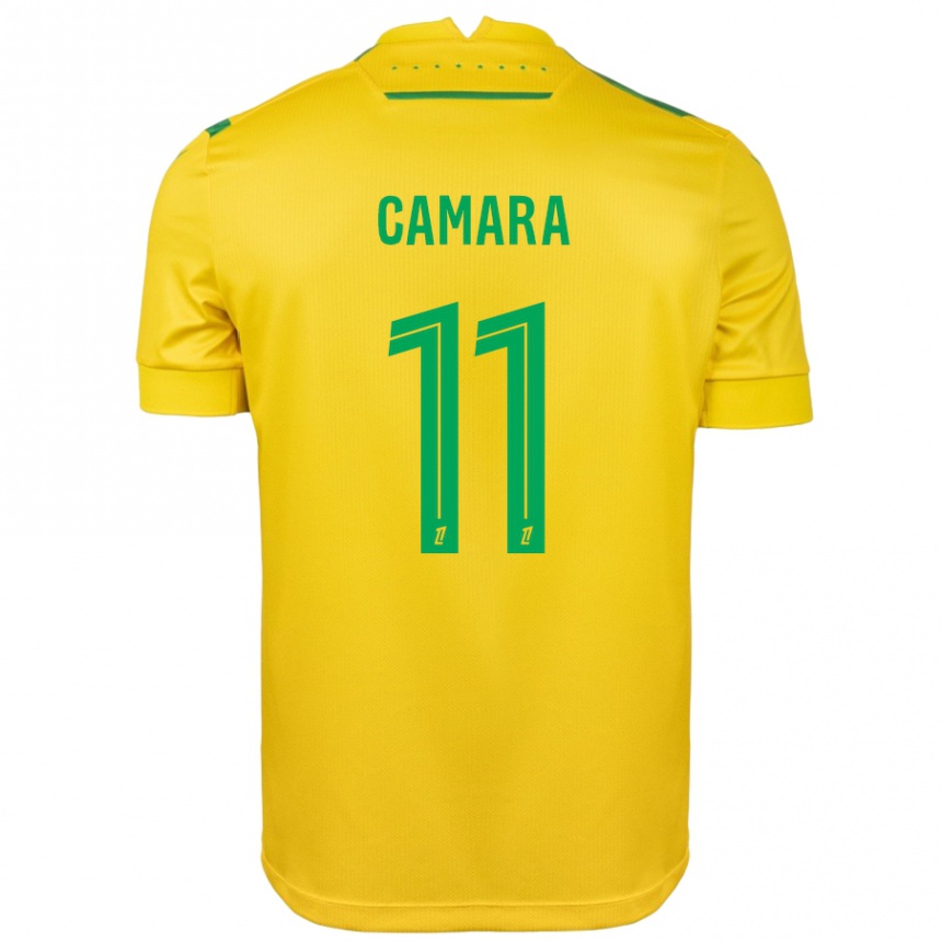 Vaikiškas Aboubacar Camara #11 Geltona Žalia Namų Marškinėliai 2024/25 T-Shirt