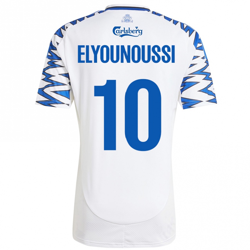 Vaikiškas Mohamed Elyounoussi #10 Baltas Dangus Mėlynas Namų Marškinėliai 2024/25 T-Shirt