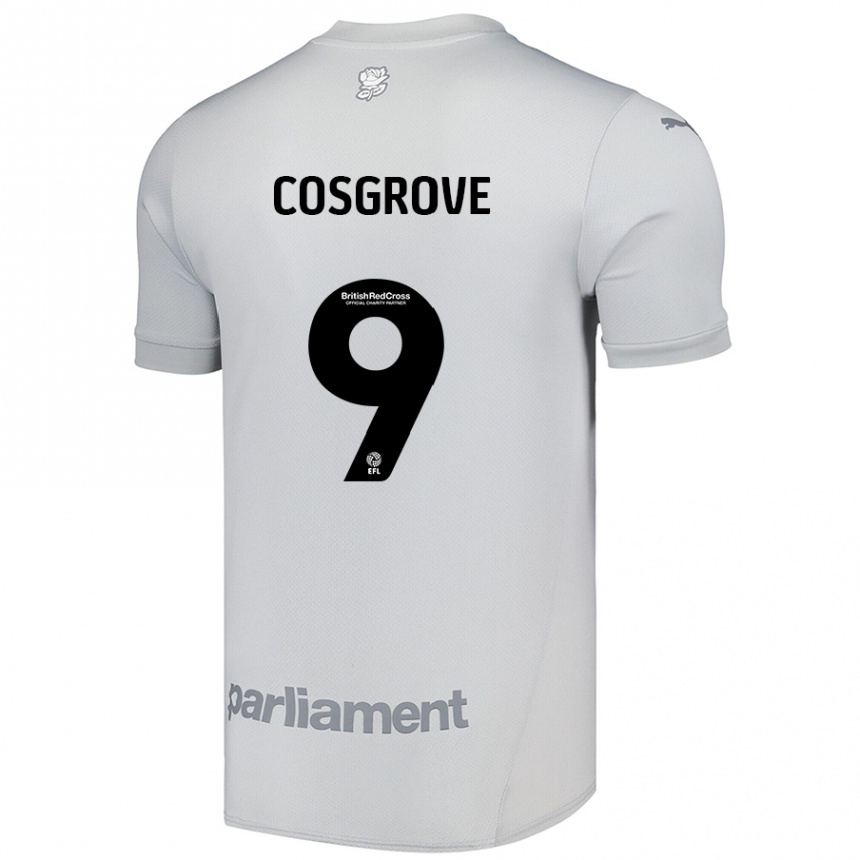 Vaikiškas Sam Cosgrove #9 Sidabrinė Pilka Išvykos Marškinėliai 2024/25 T-Shirt