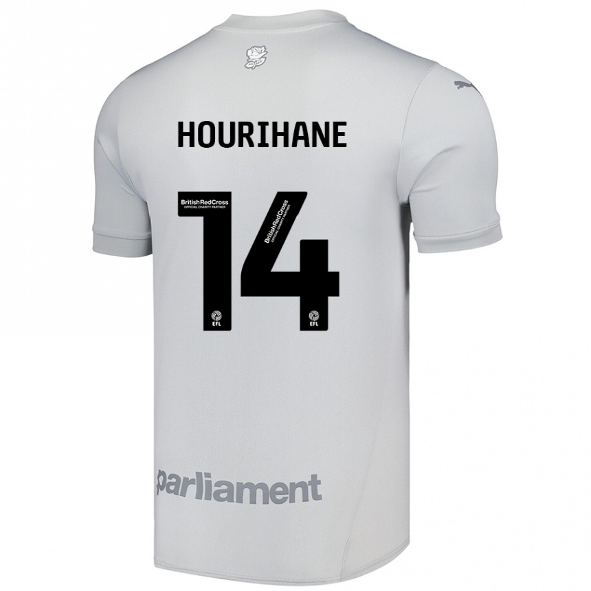 Vaikiškas Conor Hourihane #14 Sidabrinė Pilka Išvykos Marškinėliai 2024/25 T-Shirt